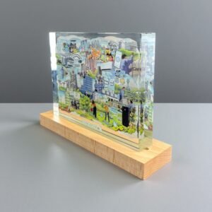 Alternative view of Creative Crystal Trophy - Corporate Souvenir - Employee/Staff Gifts