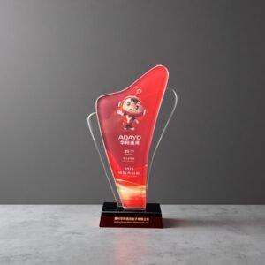 Alternative view of Crystal Trophy/Award - Employee Gifts - Cooperate Annual Meeting Souvenirs