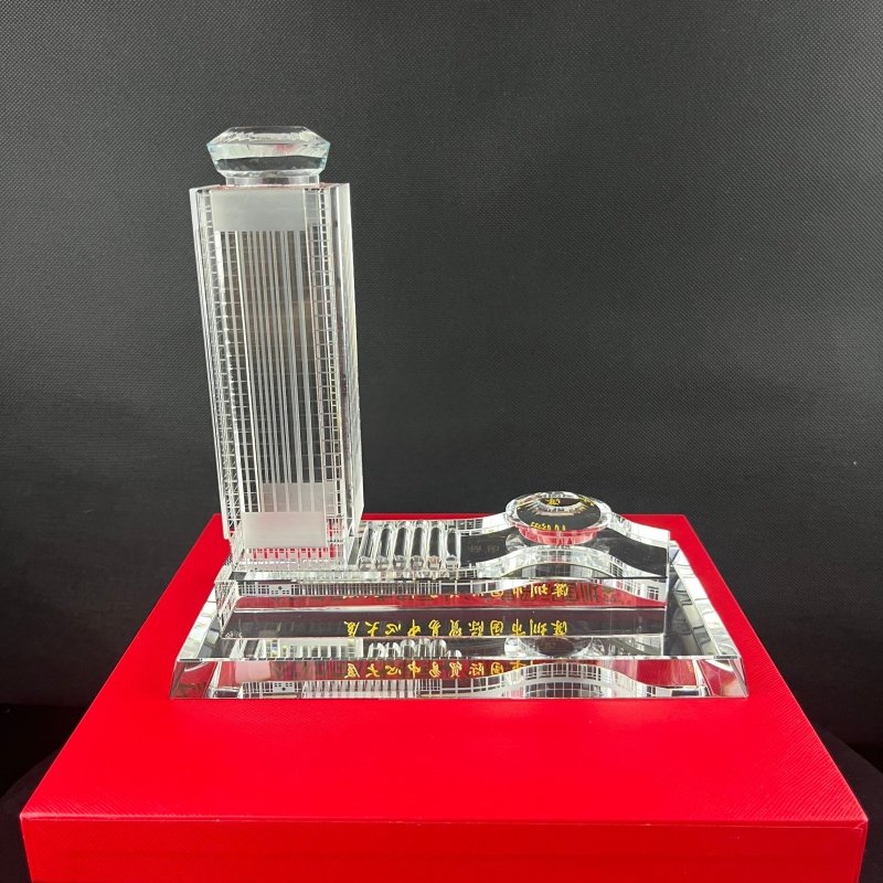 3D Laser Engraved Crystal Office Building Model – Manufacturer Direct (Low Price for Bulk) - Image 2