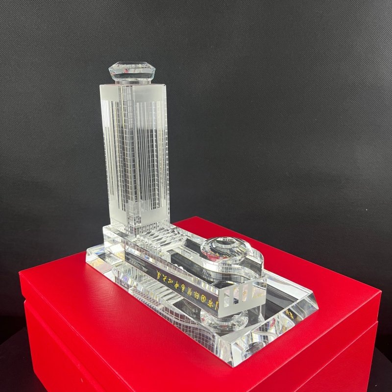 3D Laser Engraved Crystal Office Building Model – Manufacturer Direct (Low Price for Bulk) - Image 5