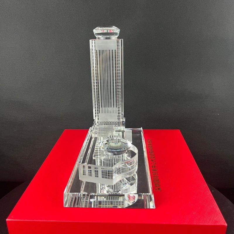 3D Laser Engraved Crystal Office Building Model – Manufacturer Direct (Low Price for Bulk) - Image 6