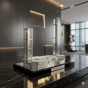 High-End Cooperate Souvenirs - Headquarters Crystal Model - Business Gifts