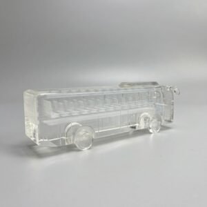 Alternative view of Crystal Bus Models: 3D Laser-Engraved Interior - Corporate & Business Gifts