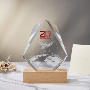 Premium Custom K9 Crystal Trophy for Corporate Anniversary Factory Direct