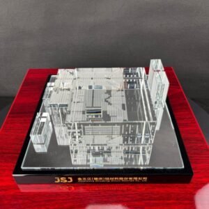 Alternative view of Custom K9 Crystal Corporate Headquarters Model | 3D Laser Engraved Architectural Replica | High-End Business Commemorative Gift from Source Factory