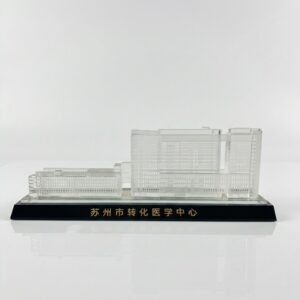 Custom Crystal Copporate Gift Office Building Model Chinese Manufacturer