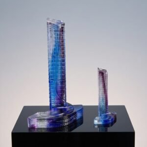 Custom High-End K9 Crystal Architecture Model | Corporate Anniversary Souvenirs