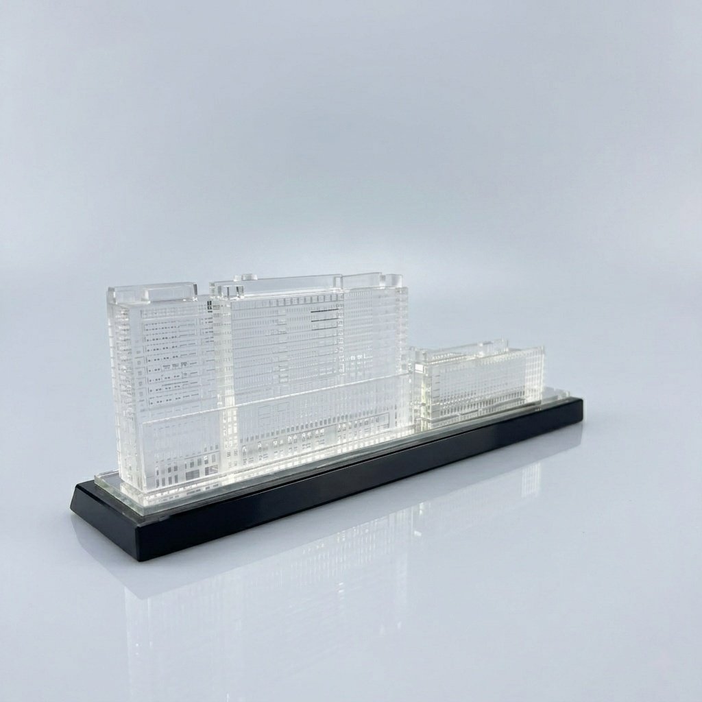 Custom Crystal Copporate Gift Office Building Model Chinese Manufacturer - Image 4