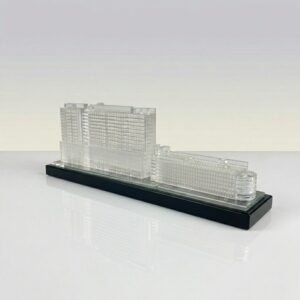 Alternative view of Custom Crystal Copporate Gift Office Building Model Chinese Manufacturer