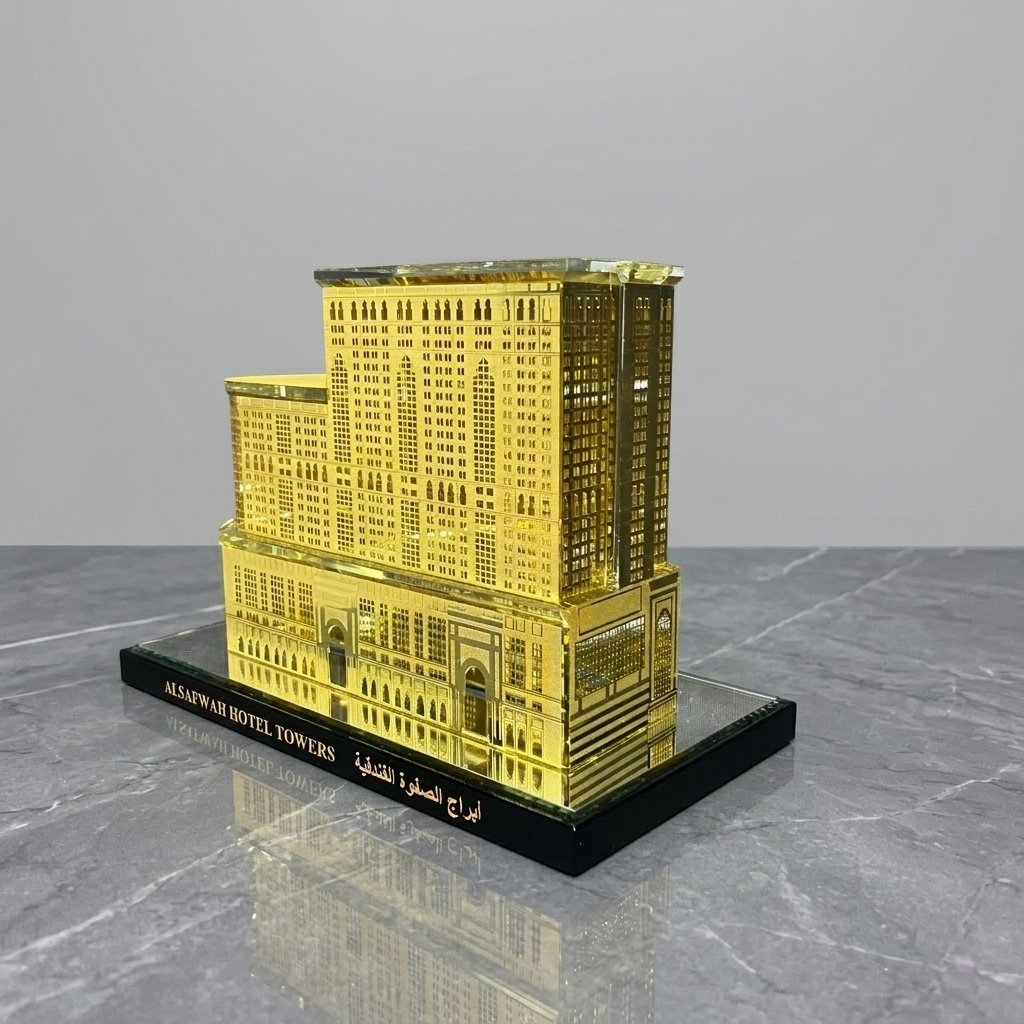 Premium corporate gifts | OEM Crystal Gifts Manufacturer | Al Safwah Hotel Towers Model - Image 5