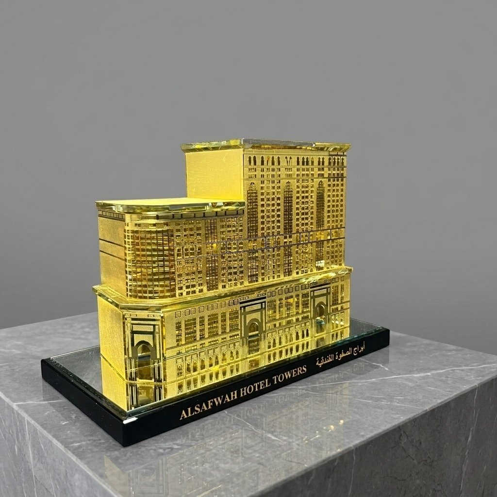 Premium corporate gifts | OEM Crystal Gifts Manufacturer | Al Safwah Hotel Towers Model - Image 3