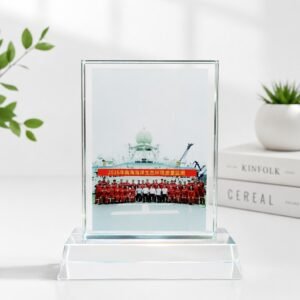 Alternative view of Custom K9 Crystal Picture Frame Trophy | Luxury Corporate Gift, Employee Recognition Award & Business Anniversary Souvenir