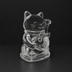 Alternative view of Custom Crystal Lucky Cat Figurine Liuli Crystal Fortune Cat Ornament | OEM Crystal Corporate Gift Manufacturer