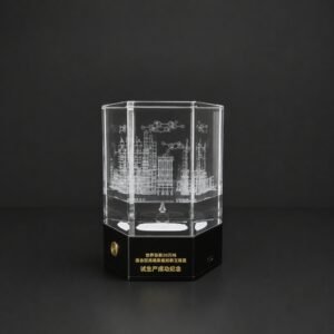 Alternative view of Custom 3D Laser Engraved Crystal Corporate Gift | Personalized K9 Crystal Equipment Model Souvenir | OEM Custom Corporate Gift & Trophy Manufacturer China