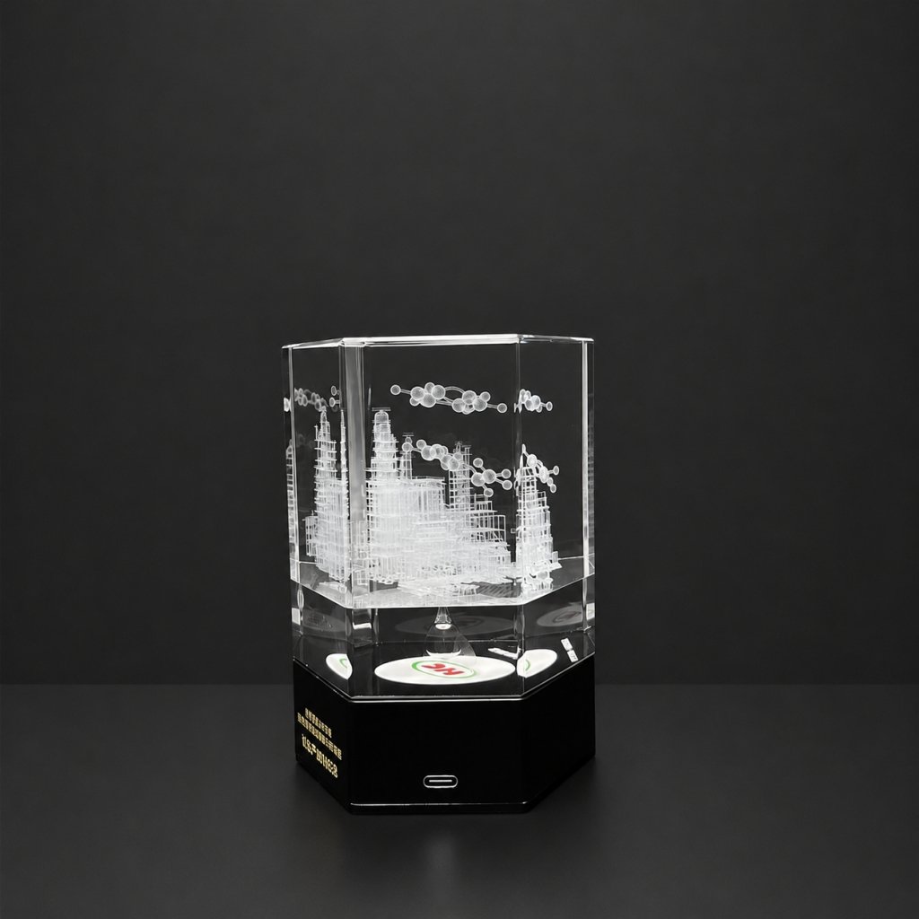 Custom 3D Laser Engraved Crystal Corporate Gift | Personalized K9 Crystal Equipment Model Souvenir | OEM Custom Corporate Gift & Trophy Manufacturer China - Image 4